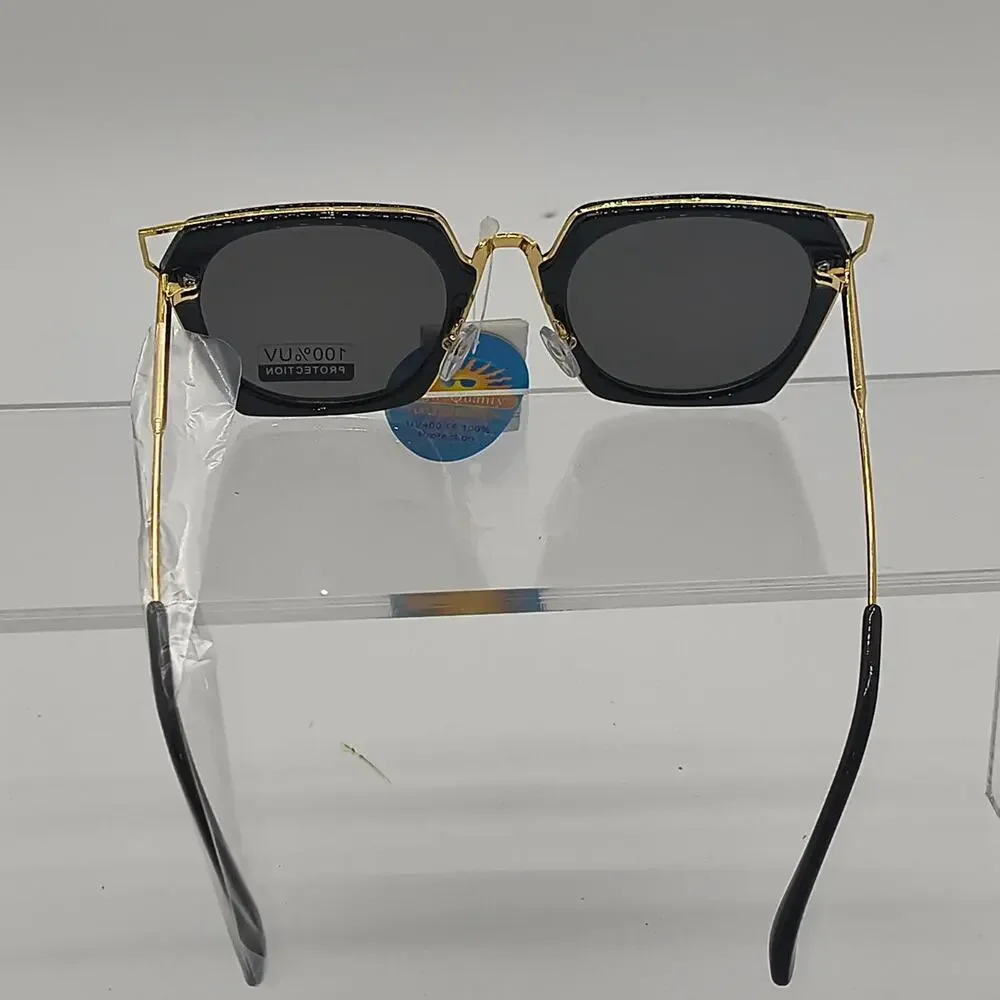 322 blackgold square sunglasses with